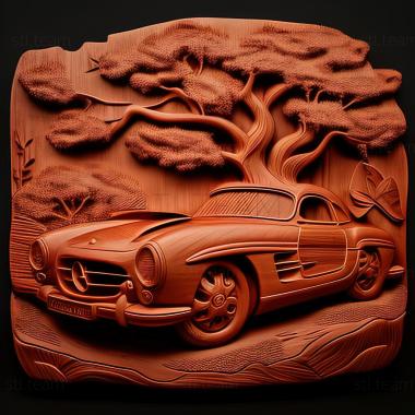 3D модель Мерседес Бенц 300SL (STL)